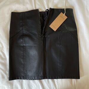 Black Leather Skirt